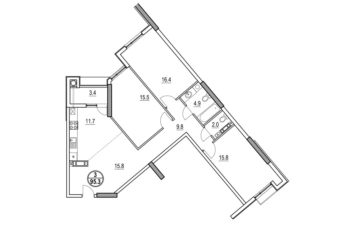 apartament 95.2