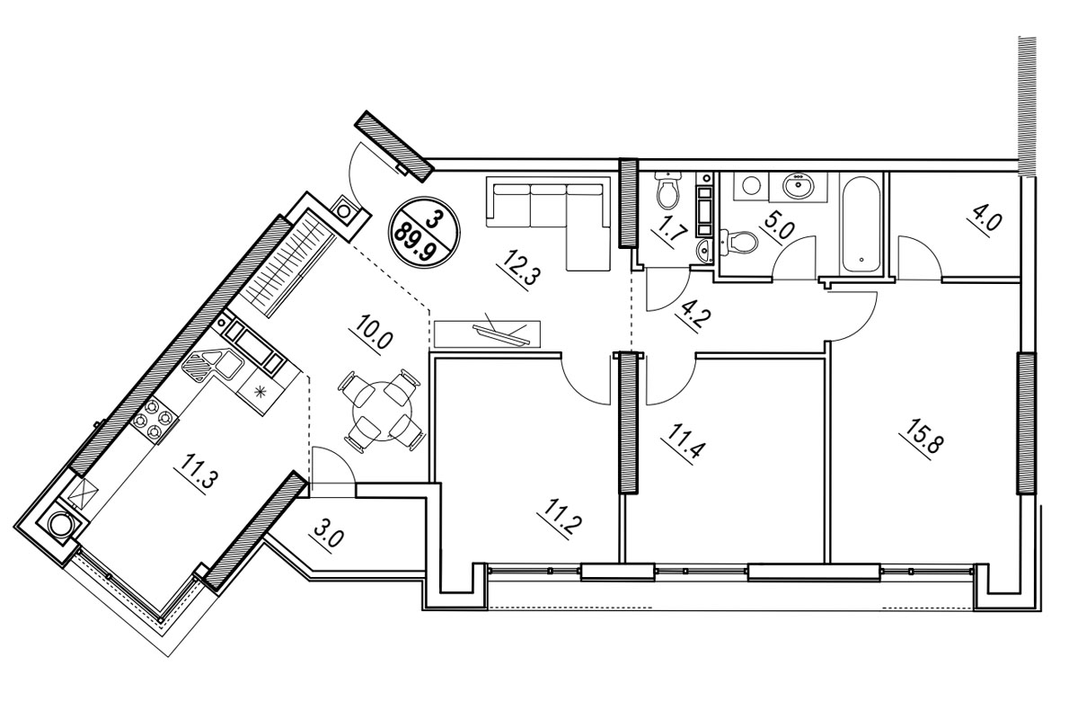 apartament 89.9